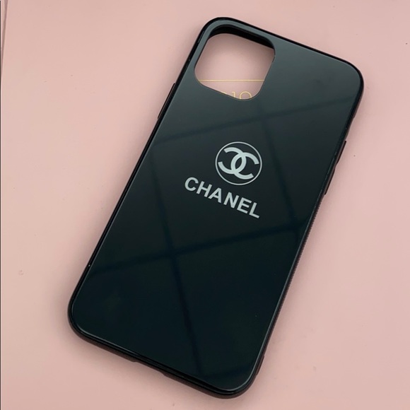 Chanel Accessories Iphone 1 Pro Phone Case Chanel Cc Black And White Poshmark